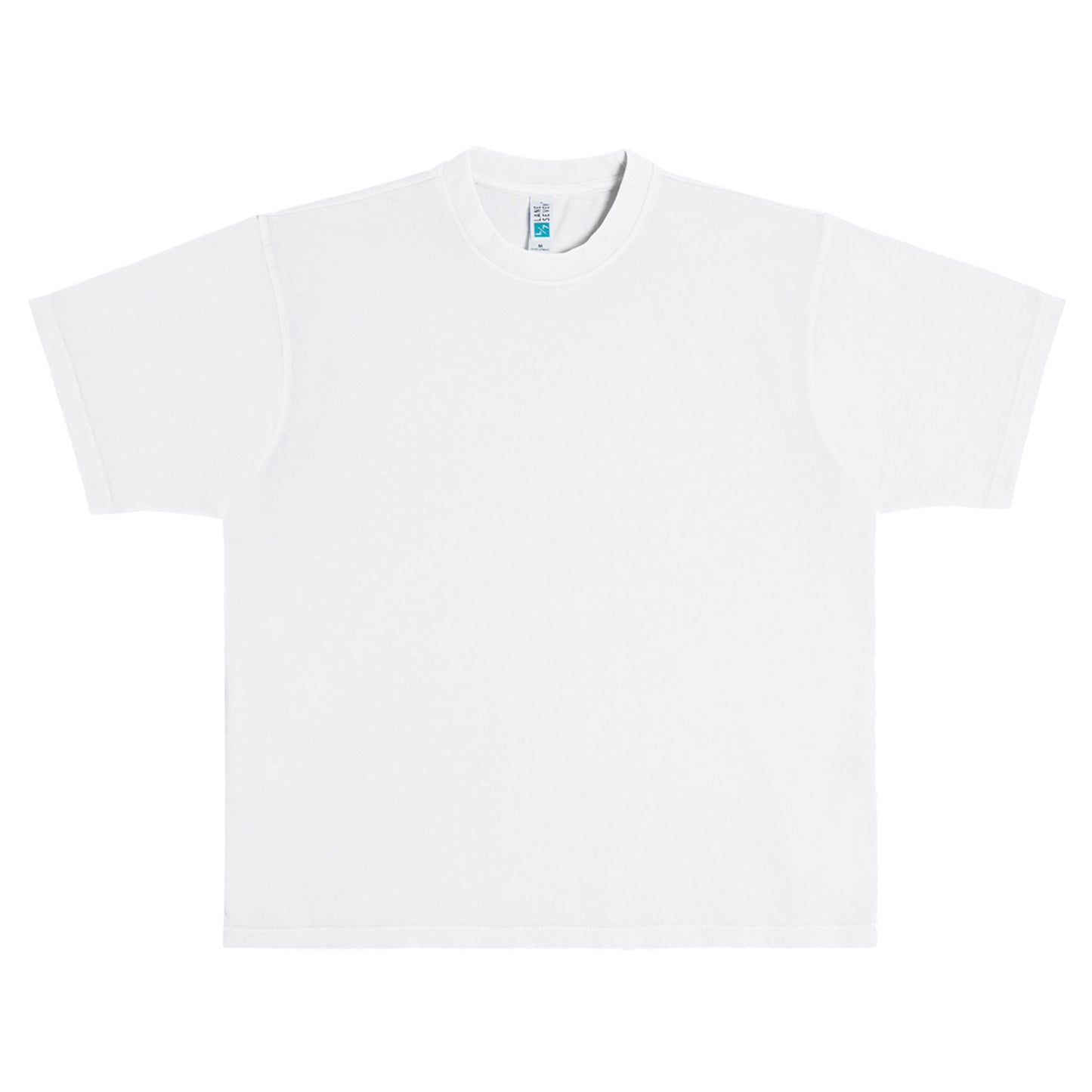 Plain white t-shirt on a white background