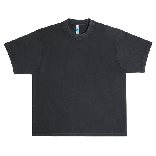 Black t-shirt on a white background